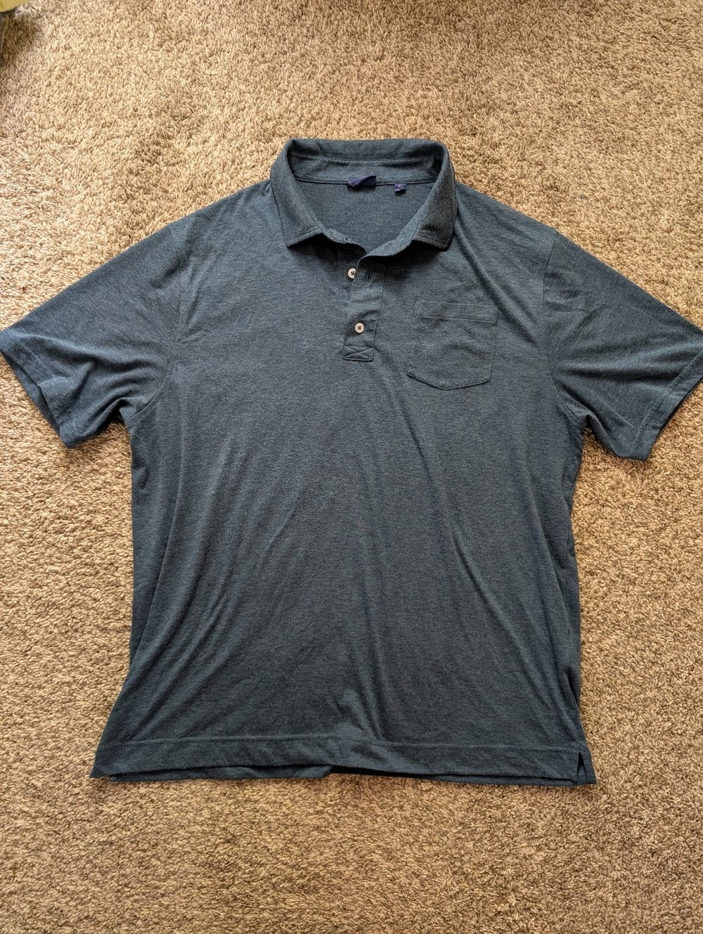 FootJoy Men's Short Sleeve Polo Shirt - Dark Teal Sz XL Golf Preppy